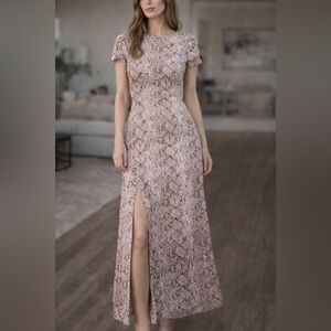 Ricki's Blush Snake Pattern Maxi Dress
